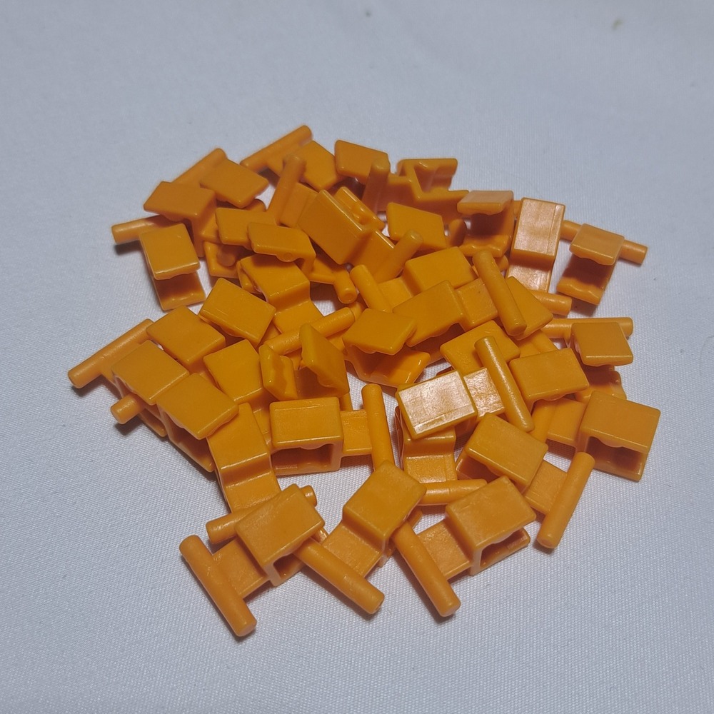 K'Nex Interlocking Orange Clip Lot of 37 Bulk Replacement Building Parts STEM